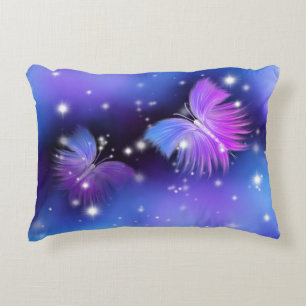 Almofada Decorativa Espaço Fantasia Borboletas Cósmicas