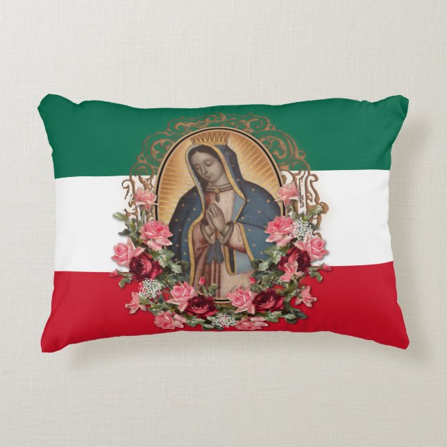 Almofada Decorativa Espanhol Lady Guadalupe Religiosa Mexicana A (Frente)