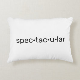Almofada Decorativa Espetacular, branco preto legal