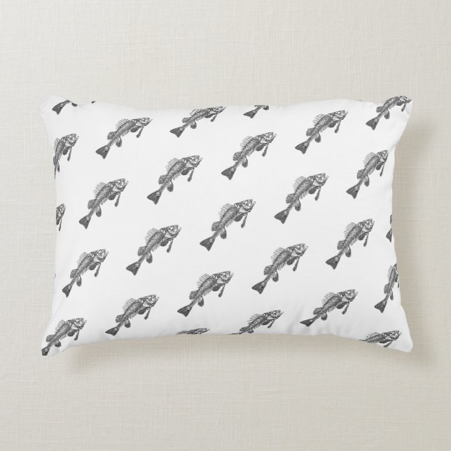 Almofada Decorativa Esqueleto de peixe (Frente)