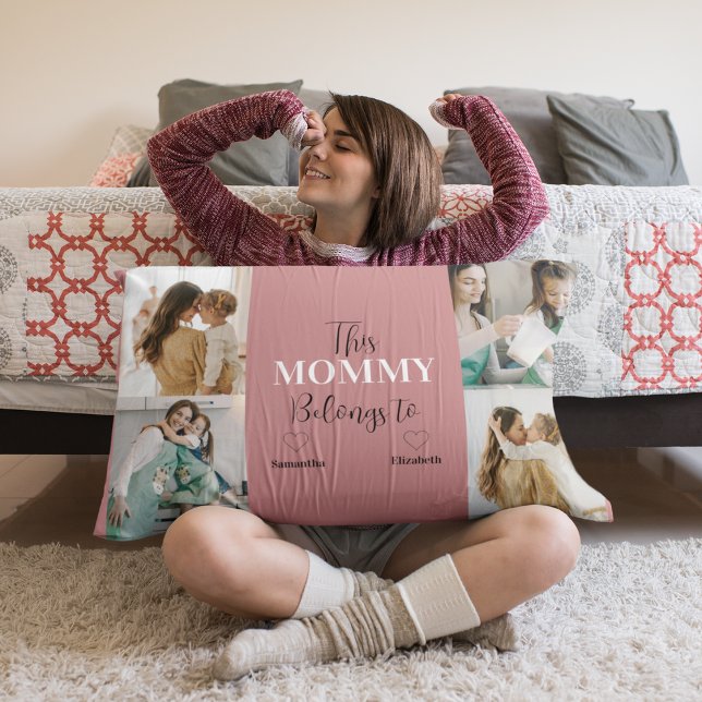 Almofada Decorativa Esta Mamãe Pertence A - Travesseiro Personalizado  (Criador carregado)