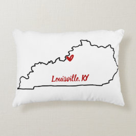 Almofada Decorativa Estado de Kentucky com Travesseiro de Sotaque do C