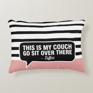 Almofada Decorativa Este é o meu nome de Pet do presente personalizado