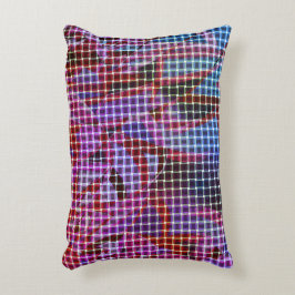 Almofada Decorativa Estilo das cestas em tons de rosa escuro, lilás, r