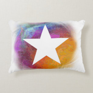 Almofada Decorativa Estrela Branca