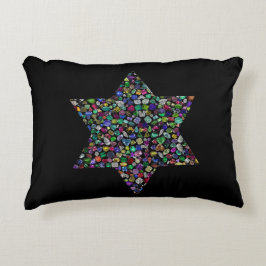 Almofada Decorativa Estrela Colorida de Davi