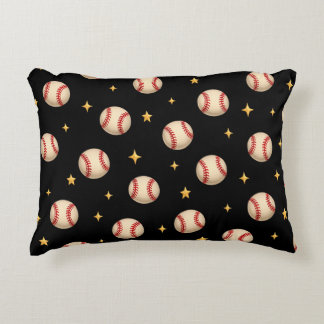 Almofada Decorativa Estrelas e Bolas da Noite Preta