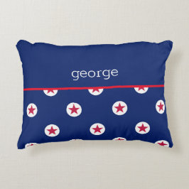 Almofada Decorativa Estrelas Patrióticas - Strike NAME Home Decor Dive