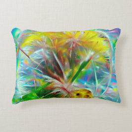 Almofada Decorativa Eteal Dandelions em Neon Dreamscape