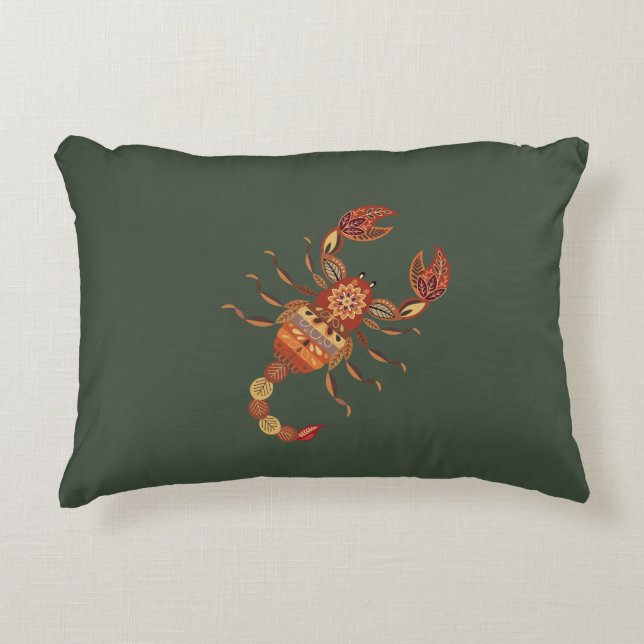 Almofada Decorativa Ethnic Floral Scorpion (Frente)