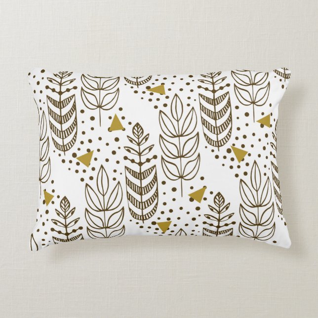 Almofada Decorativa Ethnic seamless pattern with stylish trees. Endles (Frente)