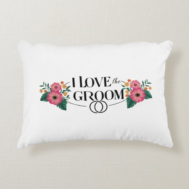 Almofada Decorativa Eu Adoro O Noivo (Frente)