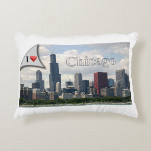 Almofada Decorativa Eu amo Chicago (o travesseiro)
