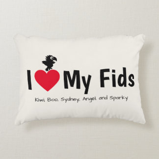 Almofada Decorativa Eu Amo Meus Fids Papagaio Kids