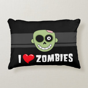 Almofada Decorativa Eu Amo Zombies