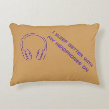 Eu durmo melhor com meus fones de ouvido sobre