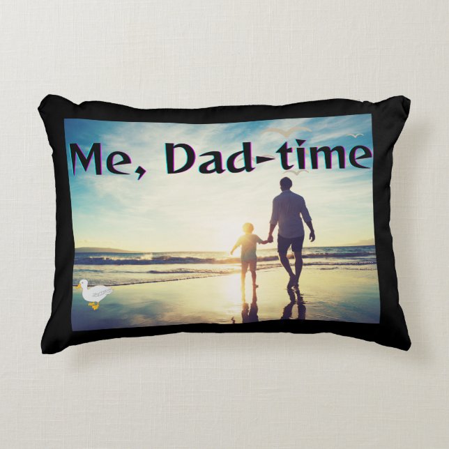 Almofada Decorativa Eu, Pai tempo (Frente)