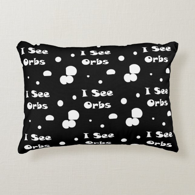 Almofada Decorativa Eu vejo travesseiro de sotaque de órbita (Frente)