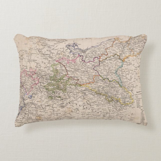 Almofada Decorativa Europa, Alemanha, Polônia (Frente)