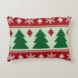 Almofada Decorativa Evergreens & Snowflakes Knit