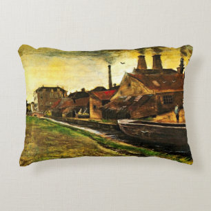 Almofada Decorativa Fábrica de ferro em Haia por Vincent van Gogh