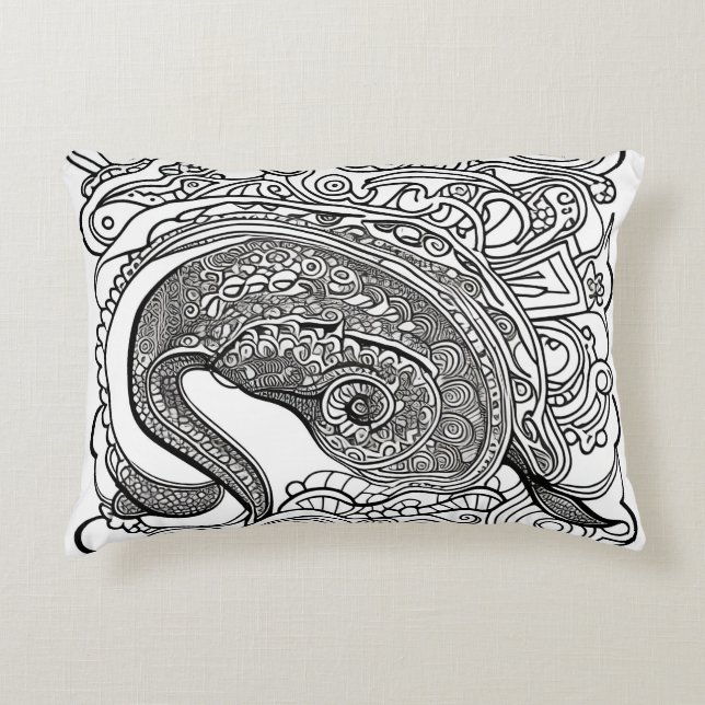 Almofada Decorativa Face de Peacock (Frente)