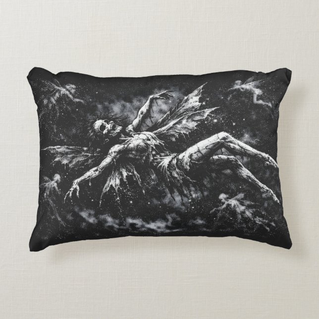 Almofada Decorativa Fada Morta por BurnsInHell (Frente)