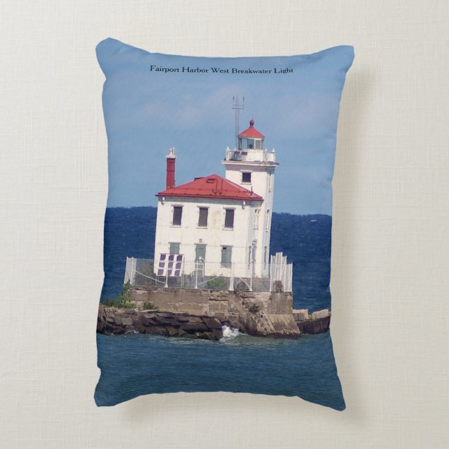 Almofada Decorativa Faeroporto Harbour West Brewater Light (Verso(Vertical))
