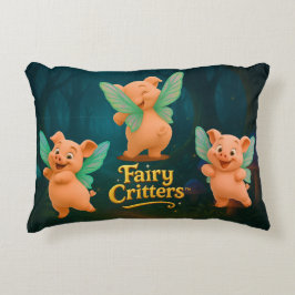 Almofada Decorativa Fairy Piglet Trio Accent Pillow