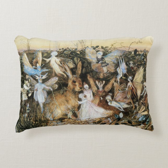 Almofada Decorativa Fairy Twilight por John Anster Fitzgerald (Frente)