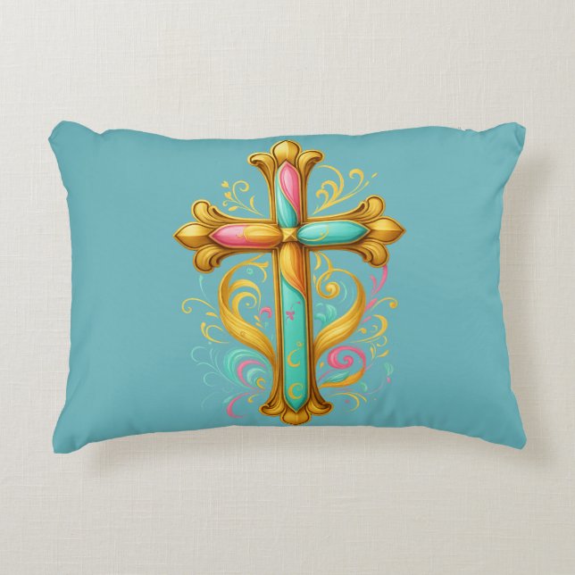 Almofada Decorativa Faith Cross (Frente)