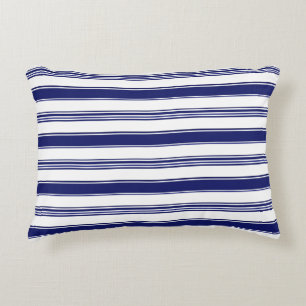 Almofada Decorativa Faixa Horizontal Azul do Marinheiro