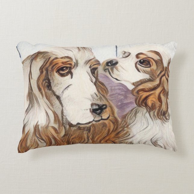 Almofada Decorativa Família Cocker Spaniel (Frente)