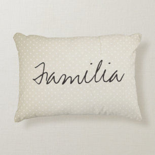 Almofada Decorativa Familia Poka Dot