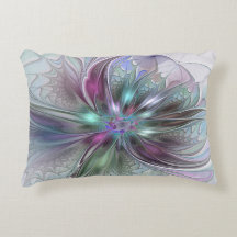 Fantasia Abstrata Colorida Moderna Floral Fractal