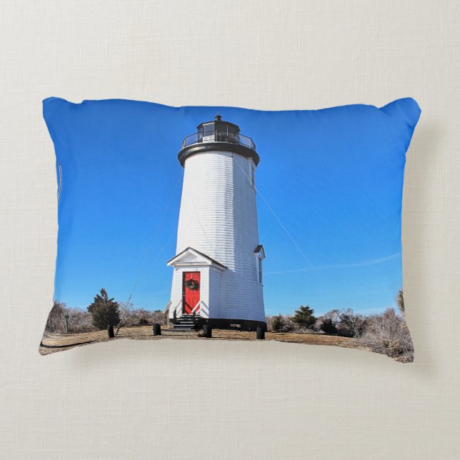 Almofada Decorativa Farol de Poge do cabo, travesseiro do acento de (Verso)