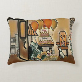 Almofada Decorativa Feliz Arte de Aniversário