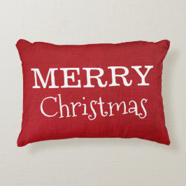 Almofada Decorativa “Feliz Natal Vermelho”