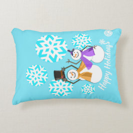 Almofada Decorativa FELIZES FÉRIAS: Amigos de inverno