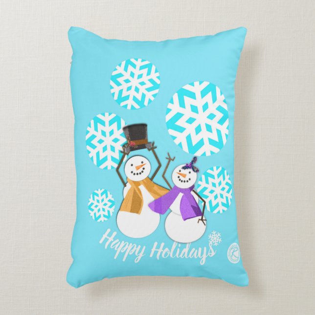 Almofada Decorativa FELIZES FÉRIAS: Amigos de inverno (Frente(Vertical))