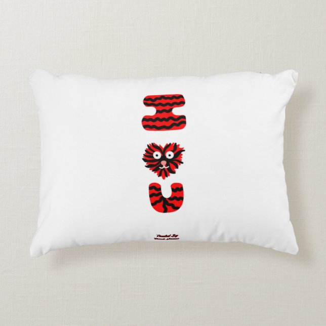 Almofada Decorativa Felpudo U Travesseiro de Ênfase (Frente)