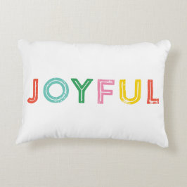 Almofada Decorativa Feriado brilhante, feliz e alegre