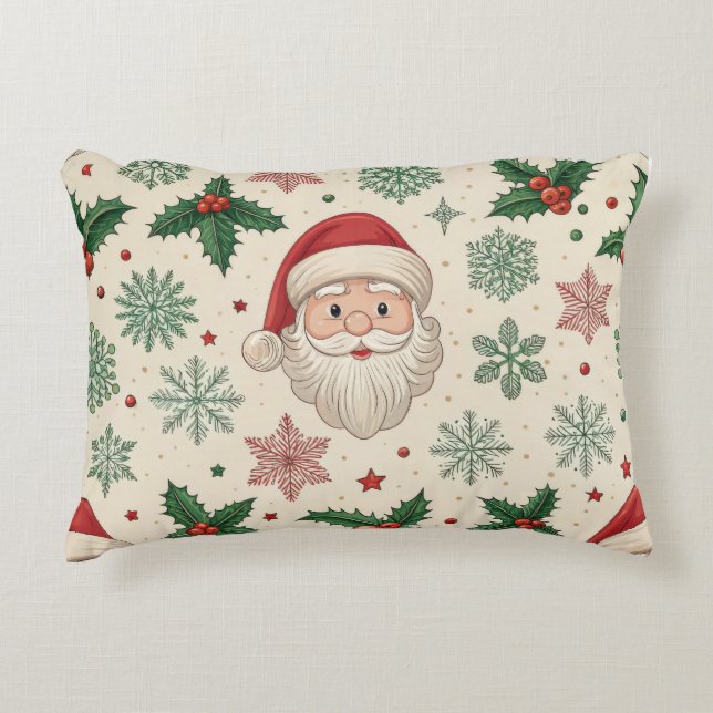 Almofada Decorativa Festive Christmas Lumbar Pillow – Cheerful Holiday (Frente)