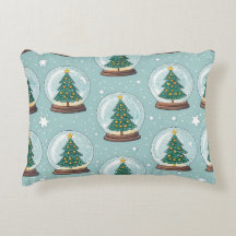 Festive Christmas Lumbar Pillow – Cheerful Holiday