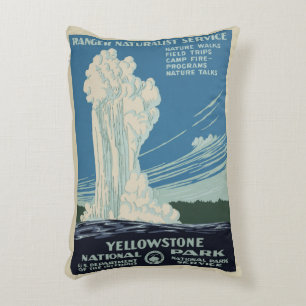 Almofada Decorativa Fiel Velho em Parque Nacional de Yellowstone