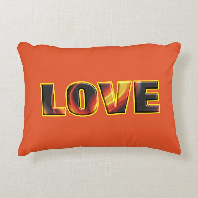 ALMOFADA DECORATIVA FIERY LOVE (Frente)