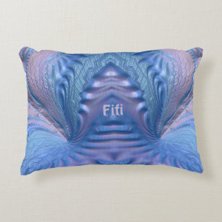 Almofada Decorativa FIFI ~ TÃO DOCE ~ Design Fractal Azul Rosa ~