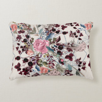 Almofada Decorativa Figura bo-ho de moda com rosa flores e p