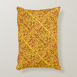 Almofada Decorativa Fiore vermelho e amarelo