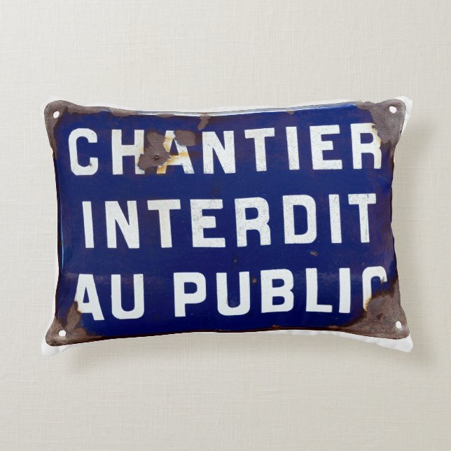 Almofada Decorativa Fique Fora! (Frente)